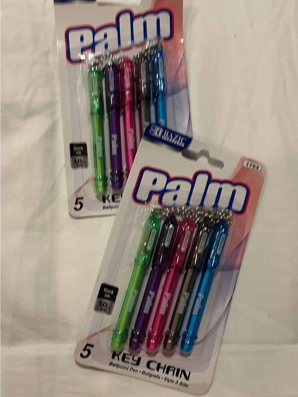 Palm Angels Multi-Color Key Chain Pen Set - Green, Purple, Pink, Brown, Blue